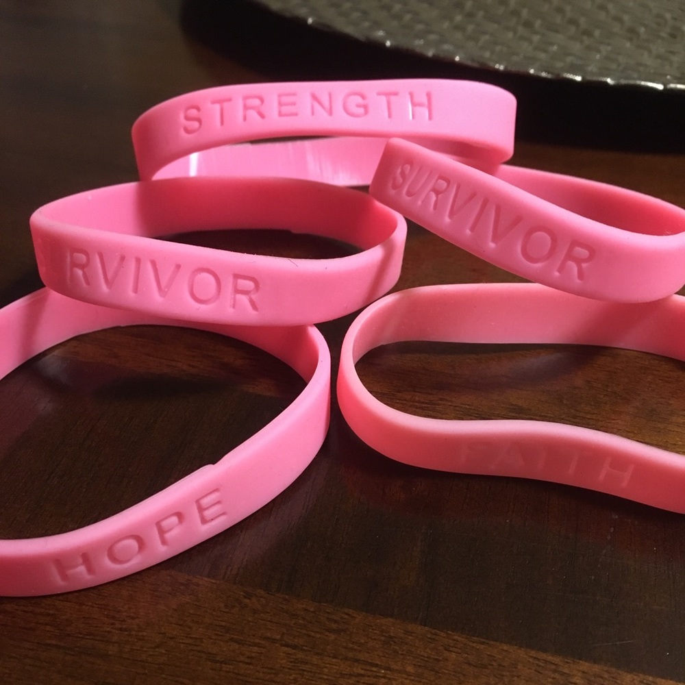Breast Cancer Awareness ASSORTED Rubber Bracelets